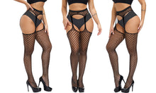Load image into Gallery viewer, 2 Pairs High Waist Tights Fishnet Stockings