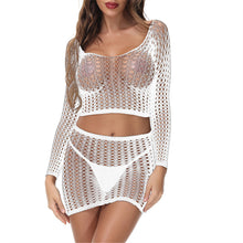 Load image into Gallery viewer, Sexy Lingerie Fishnet Dress