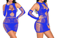 Load image into Gallery viewer, Sexy Lingerie Fishnet Dress