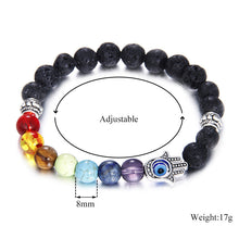 Load image into Gallery viewer, Lava Rock Natural Stone Beads Bracelet