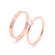 Load image into Gallery viewer, Rose Gold Cubic Zirconia Ring
