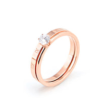 Load image into Gallery viewer, Rose Gold Cubic Zirconia Ring