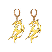 Load image into Gallery viewer, Dragon Totem Drop Earrings