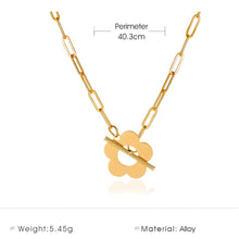 Load image into Gallery viewer, Five-Petal Flower Ot Buckle Necklaces