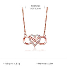 Load image into Gallery viewer, Infinite Love Heart Eternity Pendant