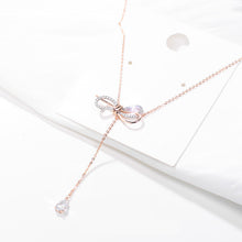 Load image into Gallery viewer, Knotted Zirconia Necklace