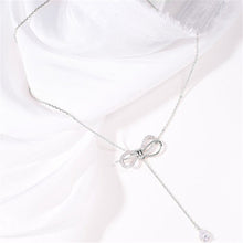 Load image into Gallery viewer, Knotted Zirconia Necklace