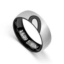 Load image into Gallery viewer, I Love You Half Heart Rings
