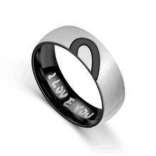 Load image into Gallery viewer, I Love You Half Heart Rings