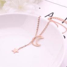 Load image into Gallery viewer, Crescent Moon Star Necklace
