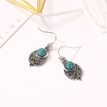 Load image into Gallery viewer, Vintage Hollow Turquoise Earrings
