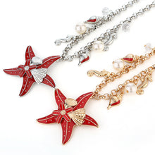 Load image into Gallery viewer, Starfish Conch Pearl Shell Necklace