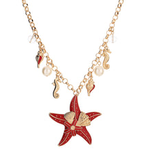 Load image into Gallery viewer, Starfish Conch Pearl Shell Necklace