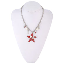 Load image into Gallery viewer, Starfish Conch Pearl Shell Necklace