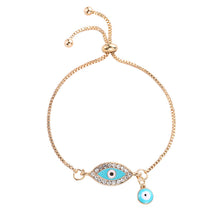 Load image into Gallery viewer, Vintage Evil's Eyes Adjustable Link Bracelet