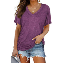 Load image into Gallery viewer, V Neck Ruched Sides Tunic
