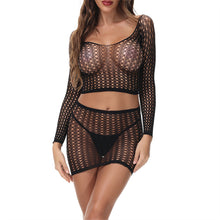 Load image into Gallery viewer, Sexy Lingerie Fishnet Dress
