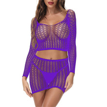 Load image into Gallery viewer, Sexy Lingerie Fishnet Dress
