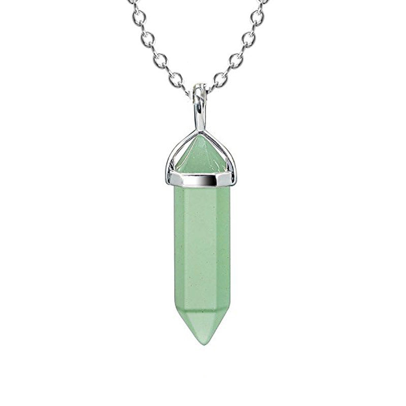 Crystal Pendant Gemstone Necklace