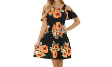 Load image into Gallery viewer, Cold Shoulder Swing Tunic Dress
