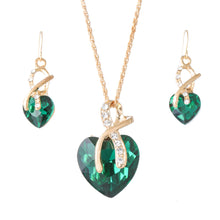 Load image into Gallery viewer, Bow Knot Love Heart Necklace
