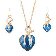 Load image into Gallery viewer, Bow Knot Love Heart Necklace
