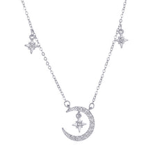 Load image into Gallery viewer, Moon and Star Pendant Necklace
