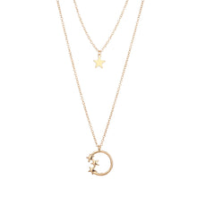 Load image into Gallery viewer, Star Pendant Layered Gold Necklace
