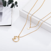 Load image into Gallery viewer, Star Pendant Layered Gold Necklace
