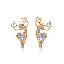 Load image into Gallery viewer, Crystal Elk Stud Earrings
