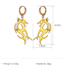 Load image into Gallery viewer, Dragon Totem Drop Earrings
