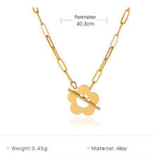 Load image into Gallery viewer, Five-Petal Flower Ot Buckle Necklaces

