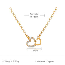 Load image into Gallery viewer, Heart Together Pendant Necklace
