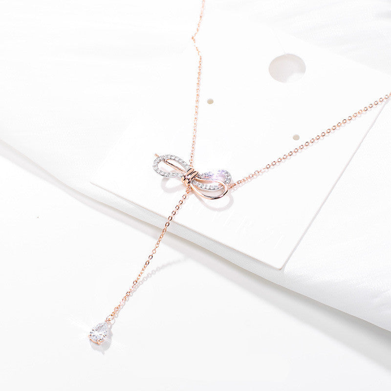 Knotted Zirconia Necklace