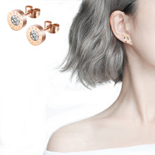 Load image into Gallery viewer, Cubic Zirconia Stud Earrings
