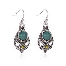 Load image into Gallery viewer, Vintage Hollow Turquoise Earrings
