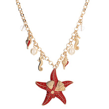 Load image into Gallery viewer, Starfish Conch Pearl Shell Necklace
